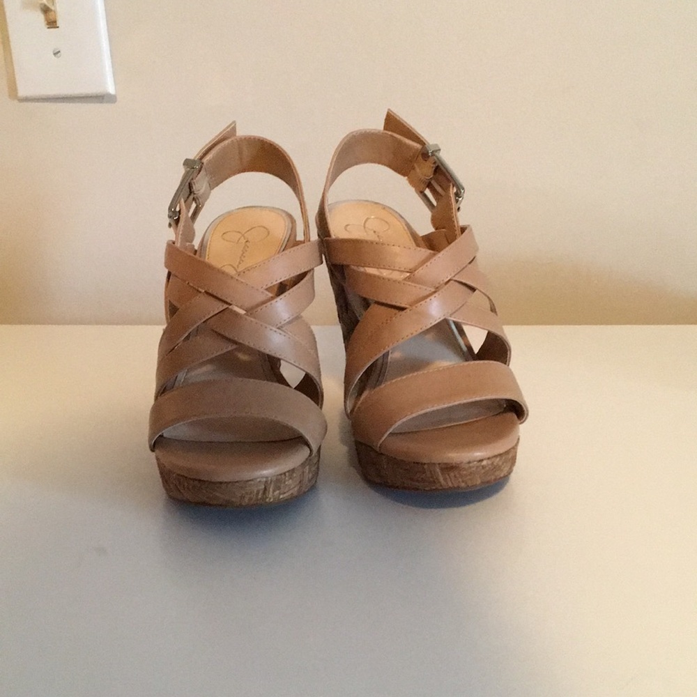 Jessica Simpson Beige Wedges